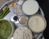 A picture of step 1 of Jowar Marble Dhokla.