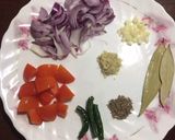 A picture of step 2 of Puri with Mixed Dal Tadka.