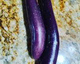 Hình bước làm 1 của món Cà tím nướng mỡ hành 🍆