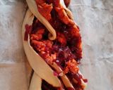 Foto del paso 5 de la receta: Trenza de chistorra, cebolla roja caramelizada y parmigiano reggiano