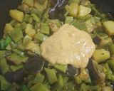 A picture of step 8 of Flat bean and eggplant in mustard sauce/Sim beguner sorse bata die chochori.