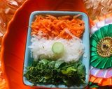 A picture of step 1 of Tricolour Salad.