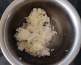 A picture of step 1 of Dal Makhni cups.