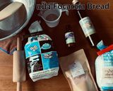รูปขั้นตอนการทำที่ 1 ของ Focaccia Bread Pizza หน้าแน่น ไม่ใช้แป้งสำเร็จรูป (อบหม้ออบลมร้อน) **วิธีทำบรรยายในภาพ