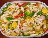 Hình bước làm 5 của món Chân gà ngâm sả tắc
