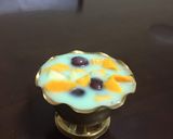 A picture of step 1 of Fruit custard.