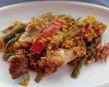 Foto del paso 8 de la receta: Arroz con pollo, costilla y verdura
