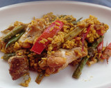 Foto del paso 8 de la receta: Arroz con pollo, costilla y verdura