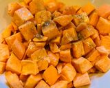 A picture of step 1 of Air Fried Sweet Potatoes.