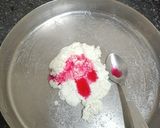 A picture of step 2 of Rose Sandesh.