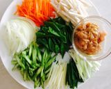 Foto langkah ke 2 dari resep Tumis sayur jamur & asparagus#menusehat.