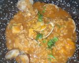 Foto del paso 10 de la receta: Meloso de sepia, langostinos y almejas
