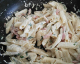 Foto del paso 7 de la receta: Macarrones con bacon y nata