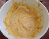 A picture of step 3 of Fish Bhajia with Kachumbari.