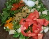 A picture of step 4 of Potato-Broad Beans Sabzi (Aloo sim ki sabji).