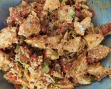 A picture of step 10 of Kanchipuram masala Idli.