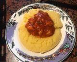 Foto del paso 3 de la receta: Polenta con salsa roja de pollo