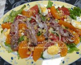 Foto del paso 10 de la receta: Ensalada de sardinas marinadas y naranja con limón encurtido y sésamo