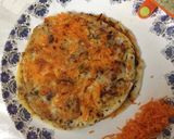 A picture of step 2 of Carrot Uttapam.