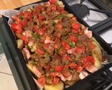 Une image de l'étape 10 de Pommes de terre au lard, poivrons et tomates.