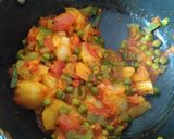 A picture of step 5 of Black pav bhaji.