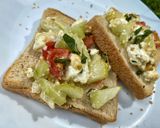 Überbackener sommerlicher Toast Rezeptschritt 3 Foto