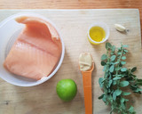 Foto del paso 1 de la receta: Salmón con mostaza y orégano fresco