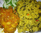 A picture of step 3 of Dambun couscous with chicken source.