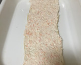Foto del paso 1 de la receta: Pastel de salmón con surimi y huevo hilado