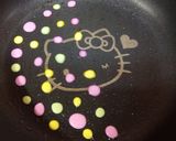 Foto langkah ke 3 dari resep Dadar Gulung Polkadot Isi Vla Apel.
