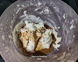 A picture of step 12 of Eggless Coffee Walnut Cake No Oven & Without Cream.