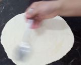 A picture of step 2 of Zig Zag Style Paratha Folding.