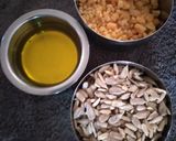 A picture of step 1 of Sunflower seeds laddu.