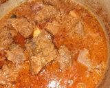 A picture of step 5 of Mutton Qorma.