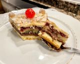 Foto del paso 13 de la receta: Pastel rústico con Nutella, mermelada de frambuesas y Almendra