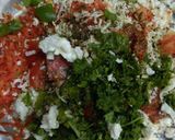 A picture of step 1 of Paneer veggies sandwich.
