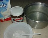 صورة لخطوة 1 من وصفة ايسكريم النوتيلا🍦😩