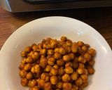 A picture of step 2 of Chili lime air fried chickpeas.