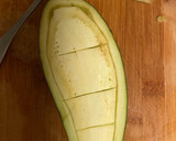 Foto del paso 2 de la receta: Berenjena rellena 🍆