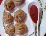 A picture of step 9 of Chicken Momos.