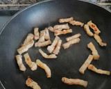Foto del paso 5 de la receta: Espaguetis de calabacin con bacon y langostinos