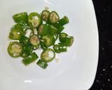 A picture of step 3 of Cabbage Qeema.
