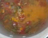 A picture of step 3 of Weat and moong dal dalia.