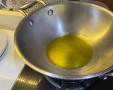 A picture of step 1 of Aloo methi.