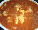 Foto del paso 1 de la receta: Bonito con langostinos en salsa vizcaina (thermomix)