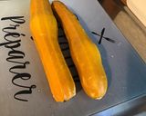 Une image de l'étape 1 de Duo de courgettes aux tomates, poivron, algues et piments verts.