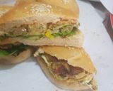 A picture of step 10 of Home made veggie and meat burgers.