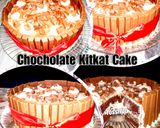 A picture of step 4 of Chocolate Kitkat Cake.