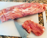 Foto del paso 1 de la receta: Solomillo de cerdo al Moscatel con pasas, piñones y cerezas 🔥🔥
