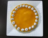 A picture of step 6 of Mango cheesecake.